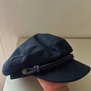 Brixton Fiddler Fisherman Cap Navy Blue
